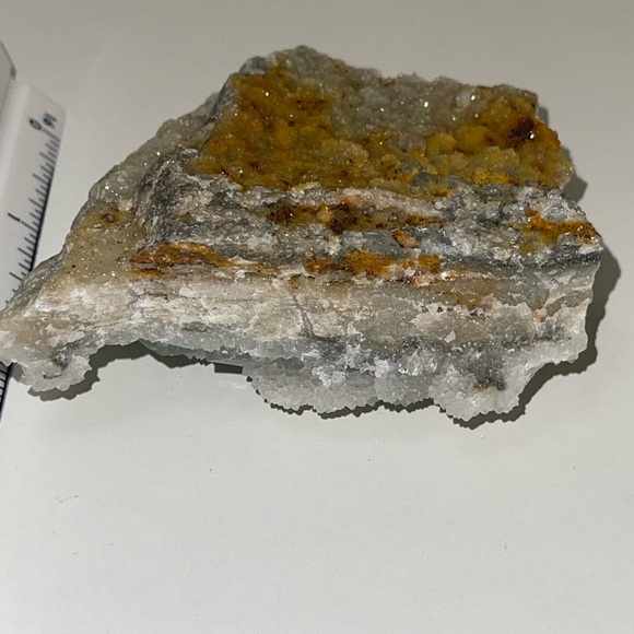 Cubic fluorite on Druze Quartz 💛HP💛 - Picture 16 of 16